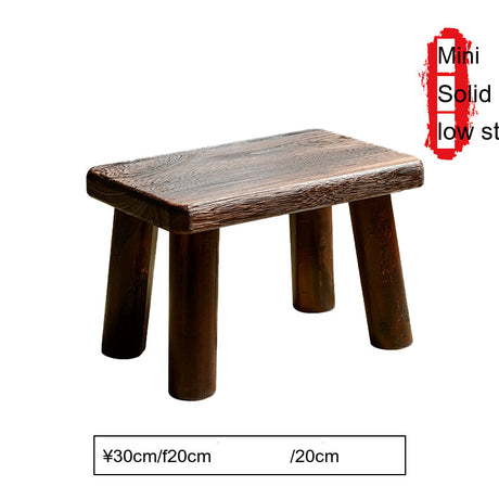 PAULOWNIA Isolde Eco-Friendly Wooden Footstool Coffee Table from PAULOWNIA