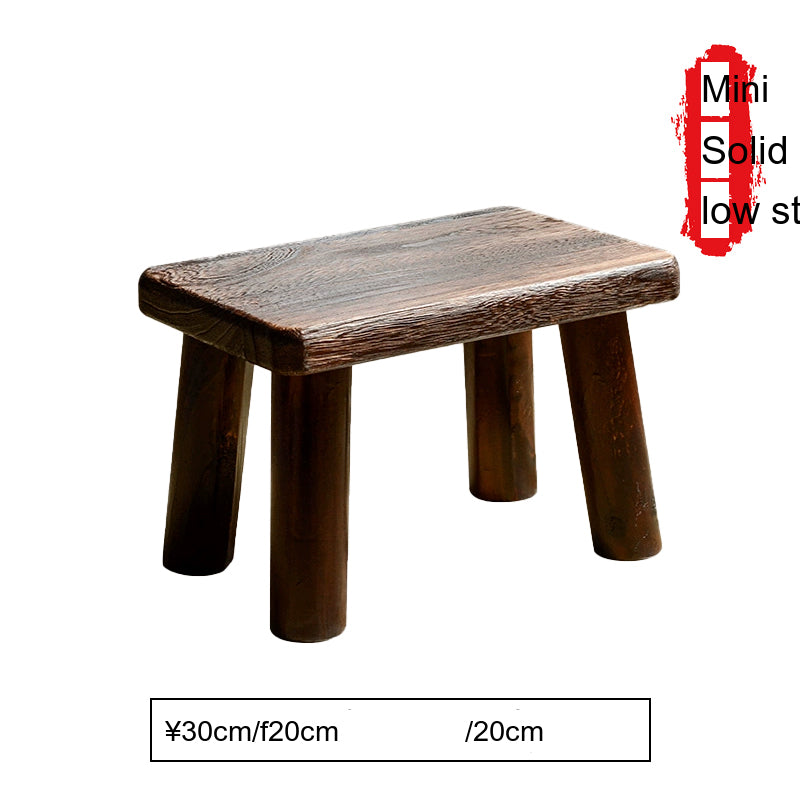 PAULOWNIA Isolde Eco-Friendly Wooden Footstool Coffee Table from PAULOWNIA