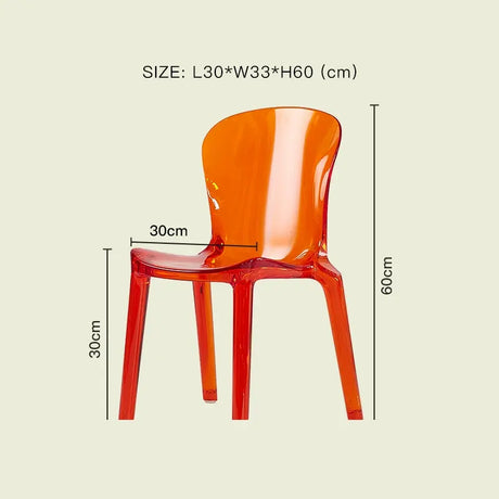 LAZYSPACE Levi Acrylic Milk Tea Highchair from LAZYSPACE