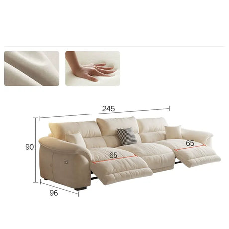 LATE AUTUMN Universal Electric Minimalist Cream Sofa from LATE AUTUMN