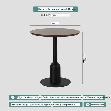 ABOUT WHITE Orenji Elegant Solid Wood Round Dining Table from ABOUT WHITE