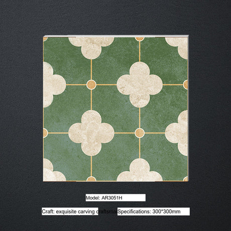 LOFTWELL Mistral Sleek Modern Small Tiles 300x300 Green Wall Tile from LOFTWELL