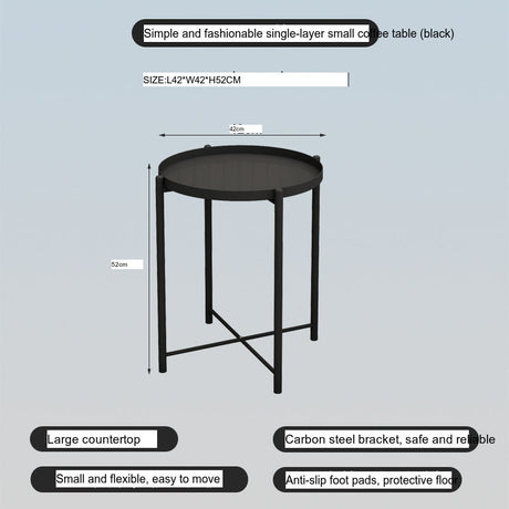 A&D Lysander Minimalist Wrought Iron Coffee Table from A&D