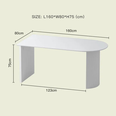 LAZYSPACE Claire Oval Rock Board Table from LAZYSPACE