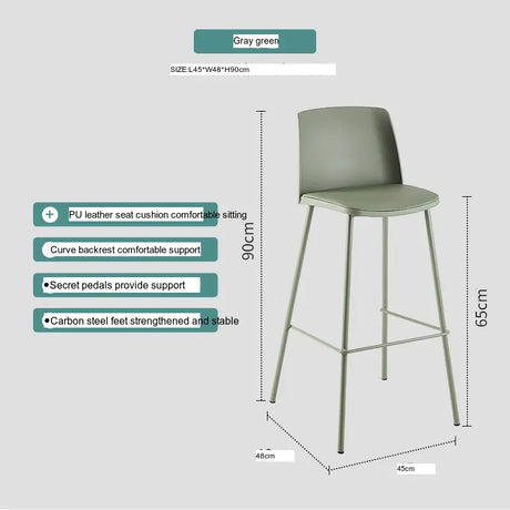 ABOUT WHITE Zhenhua Minimalist Modern Bar Stool from ABOUT WHITE