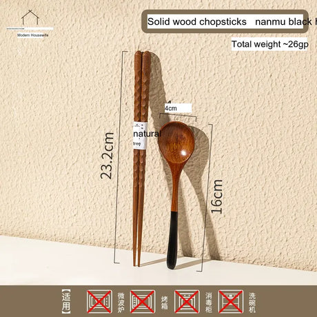 MH Aiko Elegant Natural Wood Chopsticks Set from MH