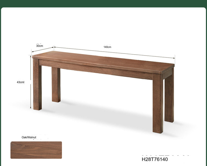 GENJI Hiroshi Minimalist Solid Wood Bench from GENJI