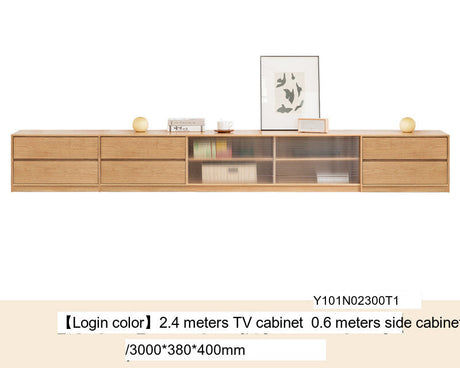 GENJI Santiago Elegant Solid Wood TV Cabinet Combo from GENJI