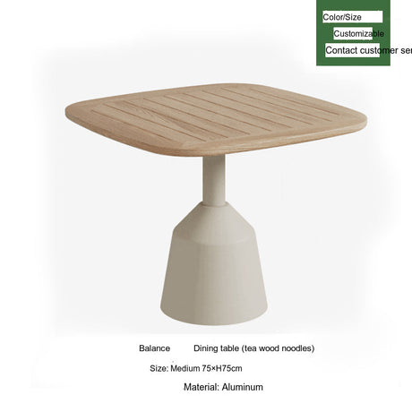 DIME GARDEN Santiago Elegant Woven Rattan Dining Set from DIME GARDEN