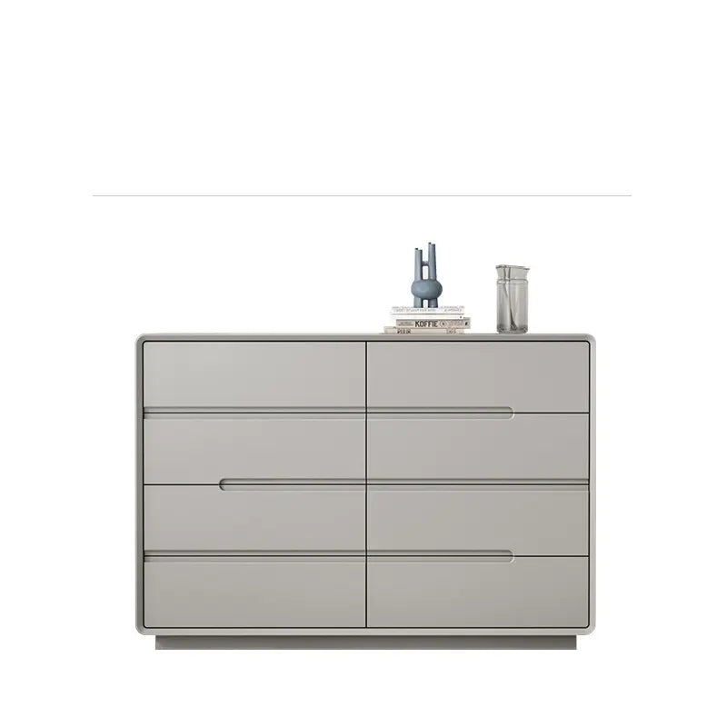 LINYUE Gideon Italian Black Minimalist Multi-Drawer Cabinet from LINYUE