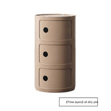 NIYE Aveline Minimalist Round Storage Side Table from NIYE