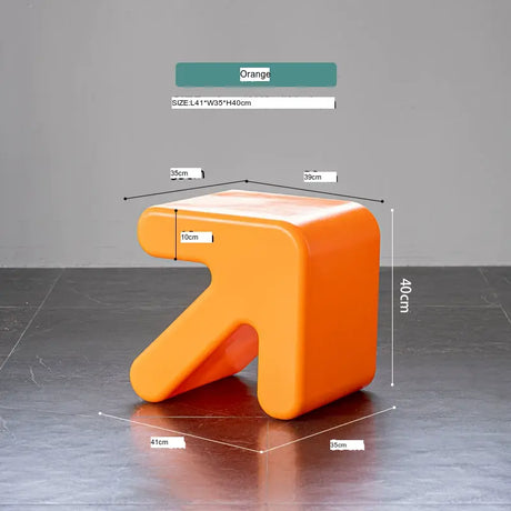 ABOUT WHITE Yamaguchi Charming Minimalist Plastic Stool from ABOUT WHITE