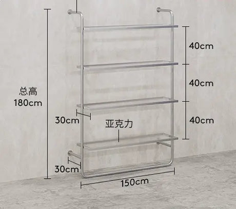 SM Vivian Stainless Steel Shoes and Clothing Stand from SM