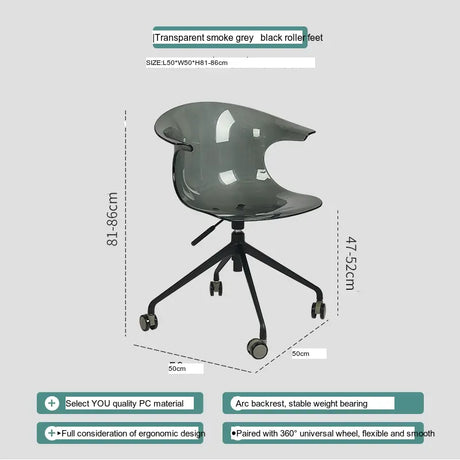 ABOUT WHITE Kiyoshi Elegant Adjustable Computer Chair from ABOUT WHITE