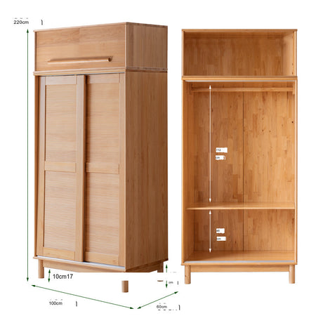 BAIYA SHUNAN Kazuki Elegant Wooden Wardrobe Furniture from BAIYA SHUNAN