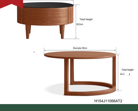GENJI Yoshiko Minimalist Ash Wood Coffee Table from GENJI