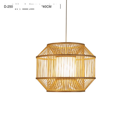 BOJI Haruki Elegant Wooden Bamboo Ceiling Lamp from BOJI