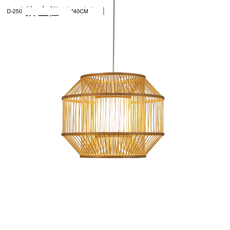 BOJI Haruki Elegant Wooden Bamboo Ceiling Lamp from BOJI
