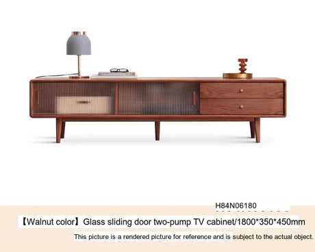 GENJI Ishtar Modern Oak Storage Cabinet and Coffee Table Combo. from GENJI