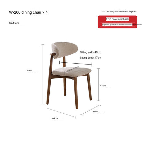 QUANMU Javier Elegant Walnut Veneer Dining Table from QUANMU