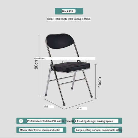ABOUT WHITE Yasmin Sleek Modern Folding Chair from ABOUT WHITE