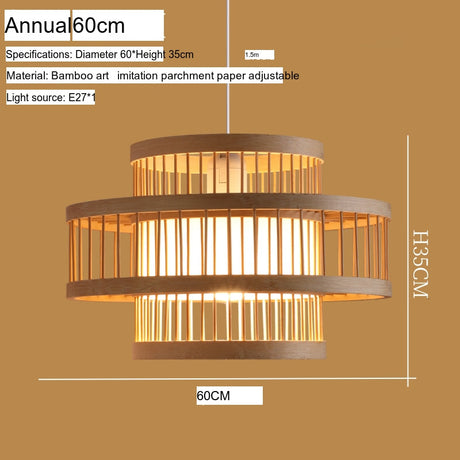 BOJI Haruki Elegant Japanese Ceiling Lamp from BOJI