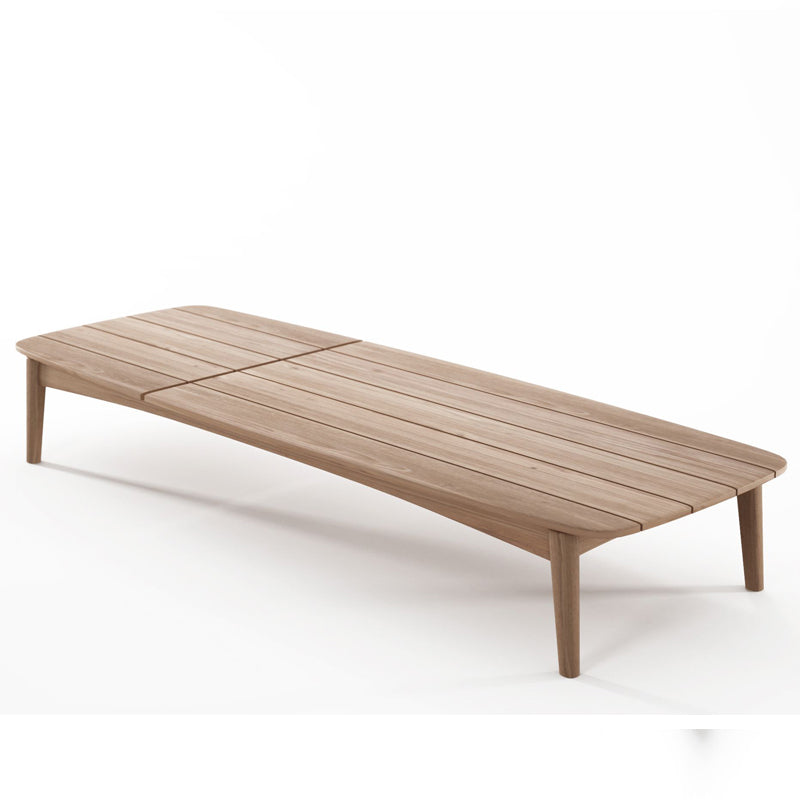 DIME GARDEN Elowen Anticorrosive Teak Outdoor Lounge Bed from DIME GARDEN