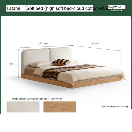 GENJI Akihiro Elegant Solid Wood Bed from GENJI