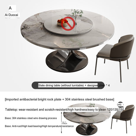 Seaton Lazy Susan Dining Table from MODENG