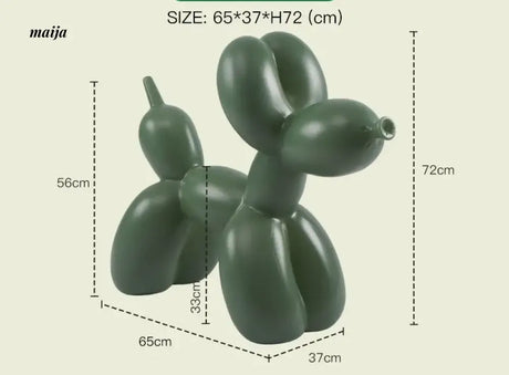 LAZYSPACE Violet Balloon Dog Stool from LAZYSPACE