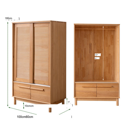 BAIYA SHUNAN Kazuki Elegant Wooden Wardrobe Furniture from BAIYA SHUNAN