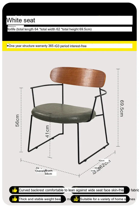 ABOUT WHITE Elowen Cozy Modern Dining Chair from ABOUT WHITE