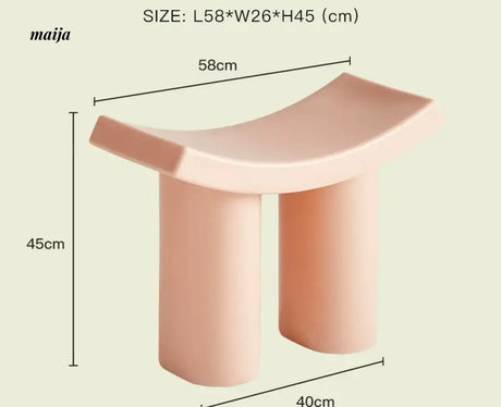 LAZYSPACE Emma Plastic Shoe Stool from LAZYSPACE