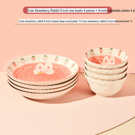 MOSE Cute Strawberry Tableware Set from MOSE