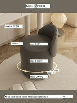 MOXER Elowen Luxurious Leather Makeup Stool from MOXER