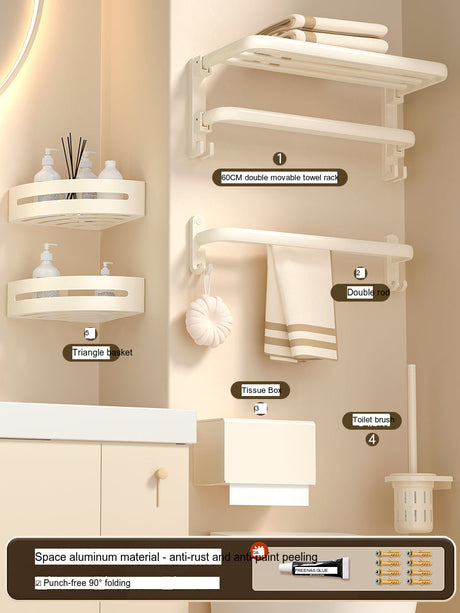 COMFBATH White Bath Towel with Storage System from COMFBATH