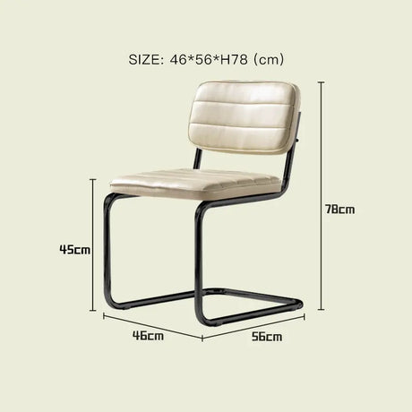 LAZYSPACE Olivia Light Luxury Leather Chair from LAZYSPACE