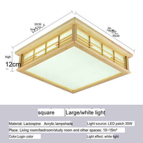 BOJI Haruki Minimalist Square LED Ceiling Light from BOJI