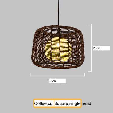 BOJI Kintaro Artistic Woven Lampshade Ceiling Lamp from BOJI