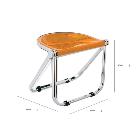 THOUGHTS Marcellus Transparent Folding Makeup Stool from THOUGHTS