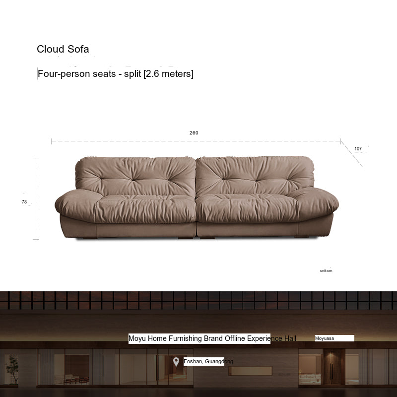 MOYU Luminara Soft Retro Fabric Cloud Cushion from MOYU