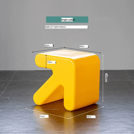 ABOUT WHITE Yamaguchi Charming Minimalist Plastic Stool from ABOUT WHITE