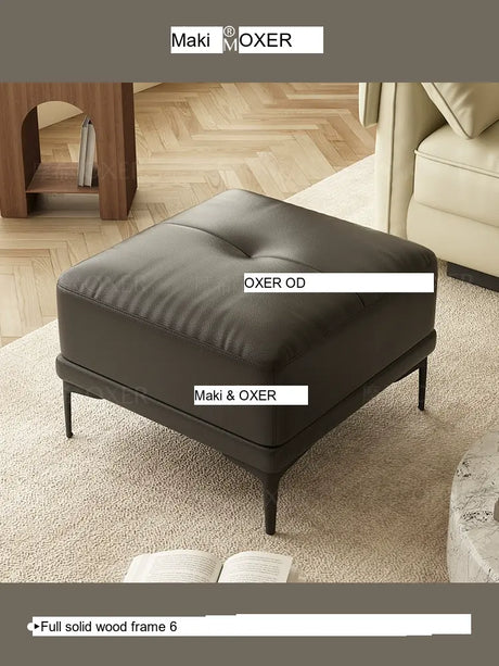 MOXER Elowen Luxe Solid Wood Latex Footstool from MOXER