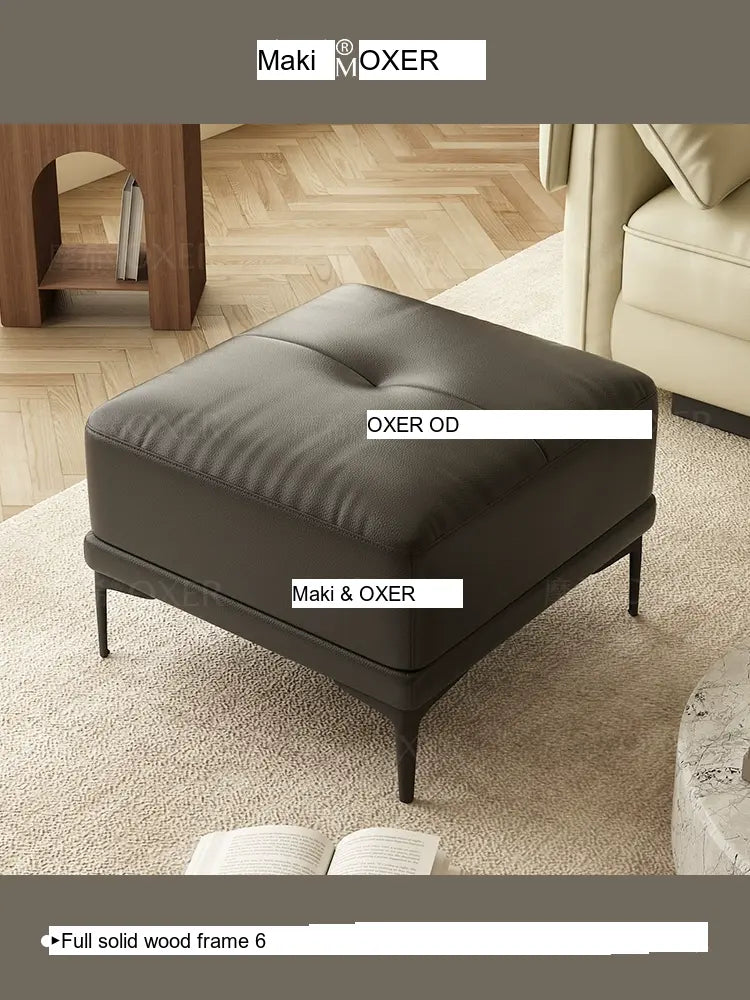MOXER Elowen Luxe Solid Wood Latex Footstool from MOXER