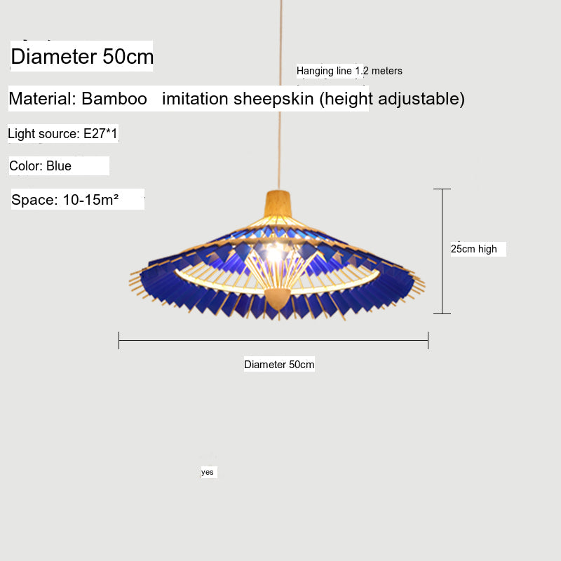 BOJI Yuzuki Elegant Woven Ceiling Lamp - Chinese Style Living Room Light. from BOJI