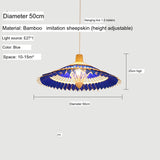 BOJI Yuzuki Elegant Woven Ceiling Lamp - Chinese Style Living Room Light. from BOJI