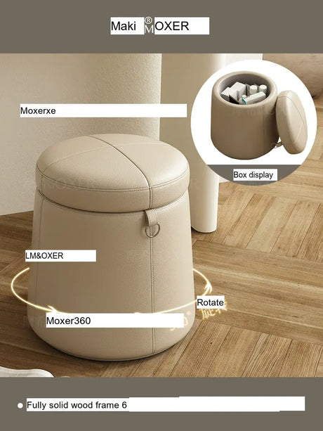 MOXER Lucinda Elegant Light Luxury Makeup Stool from MOXER