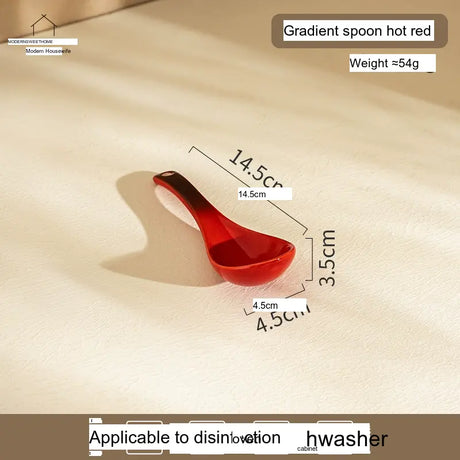 MH Elowen Elegant High-Value Ceramic Soup Spoon from MH