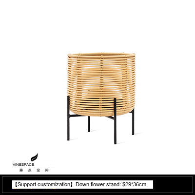 RATTAN SPACE Thibault Cozy Three-Piece Vine Chair Set from RATTAN SPACE