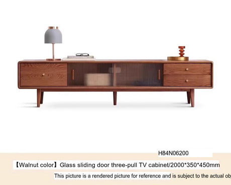 GENJI Ishtar Modern Oak Storage Cabinet and Coffee Table Combo. from GENJI